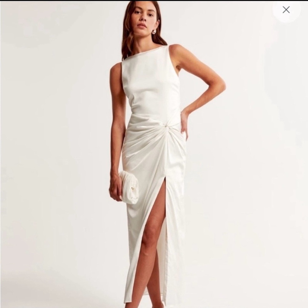 Abercrombie & Fitch One Shoulder White Dress